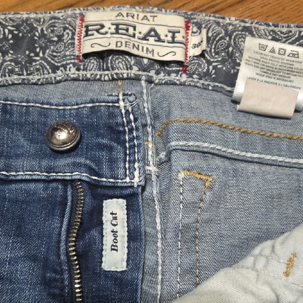 Ariat Women's Blue Boot Cut Jeans - Picture 5 of 5